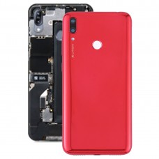 Batteribakgrund med kameralinsen och sidokanterna för Huawei Y7 Prime (2019) (röd) 