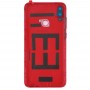 Couverture arrière de la batterie avec lentille de caméra et touches latérales pour Huawei Y7 Prime (2019) (rouge)