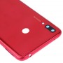 Batería cubierta trasera con lente de la cámara y Laterales Claves para Huawei Y7 Prime (2019) (Rojo)
