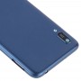 Couverture arrière de la batterie avec lentille de caméra et touches latérales pour Huawei Y6 (2019) (bleu)
