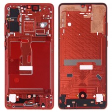 Front Housing LCD Frame Bezel Plate with Side Keys for Huawei P30(Orange) 