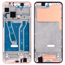 Front Housing LCD Frame Bezel Plate with Side Keys for Huawei Y9 (2019) (Pink) 