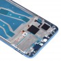 Предн корпус LCD рамка Панел плоча със странични клавиши за Huawei Y9 (2019) (син)
