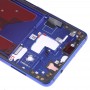 წინა საცხოვრებელი LCD ჩარჩო Bezel Plate ერთად გვერდითი ღილაკები Huawei Mate 20 (Twilight ლურჯი)