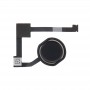 Botón Inicio Flex Cable con identificación de huellas dactilares para iPad aire 2 / iPad 6 (Negro)