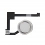 Hemknapp Flex-kabel med fingeravtrycksidentifiering för iPad Air 2 / iPad 6 (vit)