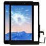 בקר לחצן + Home מפתח לחצן PCB ממברנה Flex כבל + לוח מגע דבק התקנה, לוח מגע עבור iPad אויר / iPad 5 (שחור)