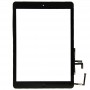 Controller-knapp + Hemknappsknapp PCB-membran Flex-kabel + Touchpanel Installationslim, Pekskärm för iPad Luft / iPad 5 (Svart)