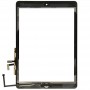 კონტროლერი ღილაკი + მთავარი ღილაკი PCB მემბრანული Flex Cable + Touch Panel სამონტაჟო წებოვანი, სენსორული პანელი iPad Air / iPad 5 (შავი)