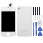 3 in 1 per iPhone 4 (tasto LCD Digitizer + vetro Back Cover + Controller) Kit (Flesh colori)