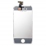 3 в 1 за iPhone 4 (LCD дигитализатор + стъкло за обратно покритие + бутон за управление) комплект (плът цвят)