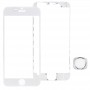Front Screen Outer Glass Lens & Front LCD Screen bezel Frame & Home Button Kit for iPhone 6 Plus(White)