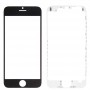 Přední obrazovka vnější skleněná čočka a přední LCD displej rámečku rámečku a domácí kníku pro iPhone 6 Plus (bílý)