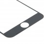 Pantalla frontal exterior de la lente frontal de vidrio y bastidor de la pantalla LCD de bisel y Home Kit de botón para el iPhone 6 Plus (blanco)