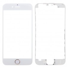3 i 1 för iPhone 6s (frontskärm Yttre glaslins + Front Hus LCD-ram + Hemknapp) (Guld) 