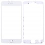 3 en 1 pour iPhone 6S Plus (Lentille en verre extérieur à écran avant + boîtier avant Cadre LCD + Bouton de la maison) (Argent)