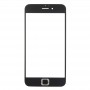 წინა ეკრანის გარე მინის ობიექტივი ერთად iphone 6s plus (შავი)