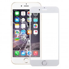 Front Screen Outer Glass Lens with Home Button for iPhone 6s Plus (Silver) 