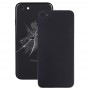 易于更换大相机孔玻璃背面电池盖与胶粘剂的iPhone 8（黑色）