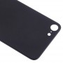 Fácil reemplazo de Gran Agujero de la cámara de cristal de la tapa de la batería con Adhesivo para iPhone 8 (Negro)