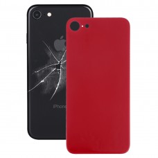 Einfacher Austausch Big-Kamera-Loch-Glas-Rück Batterie-Abdeckung mit Klebern für iPhone 8 (rot)