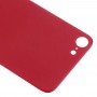 Facile sostituzione della grande macchina fotografica del foro copertura di batteria di vetro posteriore con adesivo per iPhone 8 (Red)