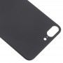 Facile sostituzione della grande macchina fotografica del foro copertura di batteria di vetro posteriore con adesivo per iPhone 8 Più (nero)