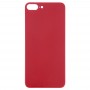 Snadná náhrada Velký fotoaparát otvor sklo zadní kryt baterie s lepidlem pro iPhone 8 Plus (červená)