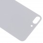 החלפה קלה ביג מצלמת חור זכוכית חזרה סוללת כיסוי עם דבק iPhone 8 פלוס (לבנה)