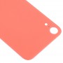 Fácil reemplazo de Gran Agujero de la cámara de cristal de la tapa de la batería con Adhesivo para iPhone XR (Coral)