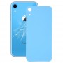 Enkel ersättning Big Camera Hole Glass Back batteriluckor med lim för iPhone XR (blå)