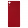 Snadná náhrada Velkým fotoaparátovým otvorem Skleněná baterie kryt s lepidlem pro iPhone XR (červená)