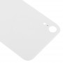 Enkel ersättning Big Camera Hole Glass Back Batteritack med lim för iPhone XR (Vit)