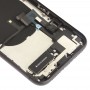 עצרת סוללת כריכה אחורית (עם רמקול מפתחות Side & Loud & Motor & מצלמת עדשה & כרטיס המגש & Power Button + Volume Button + טעינת הנמל + אות Flex Cable & Wireless טועה מודול) עבור XR iPhone (שחור)