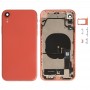 Battery Back Cover Assembly (with Side Keys & Loud Speaker & Motor & Camera Lens & Card Tray & Power Button + Volume Button + Charging Port + Signal Flex Cable & Wireless Charging Module) for iPhone XR(Orange)