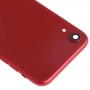 iPhone XR（赤）用（サイドキー＆モジュールを充電ポート+信号フレックスケーブル・アンド・ワイヤレス充電ラウドスピーカー＆モーター＆カメラレンズ＆カードトレイ＆電源ボタン+音量ボタン+付き）バッテリーバックカバーアセンブリ