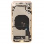 Akkumulátor hátlap szerelvénye (oldalsó kulcsokkal és hangos hangszóróval és motoros és kamerás lencset és kártya tálca és Power gomb + hangerő gomb + töltőport + jel Flex kábel és vezeték nélküli töltő modul) iPhone XR (sárga)