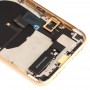 Akku Rückseite Assembly (mit Seitentasten und Lautsprecher & Motor & Kamera-Objektiv & Karten-Behälter & Power-Taste + Volume-Taste + Ladeanschluss + Signal Flex Cable & Wireless Charging Module) für iPhone XR (Gelb)