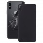 Easy Replacement Big Camera Hole Glass Back Battery Cover with Adhesive for iPhone XS Max(Black)