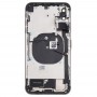 电池后盖组件（与侧键及大声扬声器和汽车及相机镜头与卡片盘和电源键+音量键+充电接口+信号排线及无线充电模块）的iPhone XS MAX（黑色）