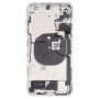 Akun takakannen kokoonpano (sivunäppäimillä ja kovalla kaiuttimella ja moottorilla ja kameran objektiivi- ja korttipakkauksella + VOLUME-painike + latausportti + Signaali Flex Cable & Wireless Latausmoduuli) iPhone XS Max (White)