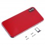 უკან საფარი კამერა ლინზები და SIM ბარათის უჯრა და გვერდითი გასაღებები iPhone XS Max (წითელი)