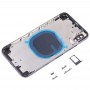 Rückseitige Abdeckung mit Kameraobjektiv und SIM-Karten-Behälter & Seitentasten für iPhone XS Max (rot)