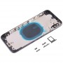 Cubierta posterior con lente de la cámara y la bandeja de tarjeta SIM y Laterales Claves para iPhone XS (Negro)