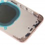 Takakansi Kameran linssillä & SIM-korttilokerolla ja sivunäppäimillä iPhone XS: lle (kulta)
