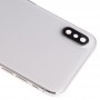 Akkumulátor hátlap szerelvénye (oldalsó kulcsokkal és hangszóróval és motoros és kamerás lencse és kártya tálca és bekapcsolás gomb + hangerő gomb + töltőport + jel Flex Cable & Wireless Töltőmodul) iPhone XS (fehér)