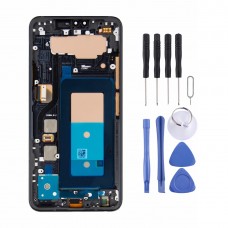 LCD Screen and Digitizer Full Assembly with Frame for LG V40 ThinQ (Black)
