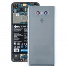 LG G6 / H870 / H870DS / H872 / LS993 / VS998 / US997（グレー）用カメラレンズ＆指紋センサーとバッテリー裏表紙