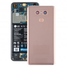 Batterie-rückseitige Abdeckung mit Kameraobjektiv und Fingerabdruck-Sensor für LG G6 / H870 / H870DS / H872 / LS993 / VS998 / US997 (Gold)