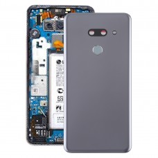 Batterie-rückseitige Abdeckung mit Kameraobjektiv und Fingerabdruck-Sensor für LG G8 ThinQ / LMG820QM7 LM-G820UMB LMG820UM1 (US Version) (Silber)